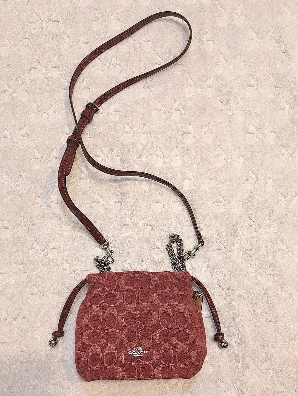 Coach Mini Danni Mini Crossbody Bag in Red Like New